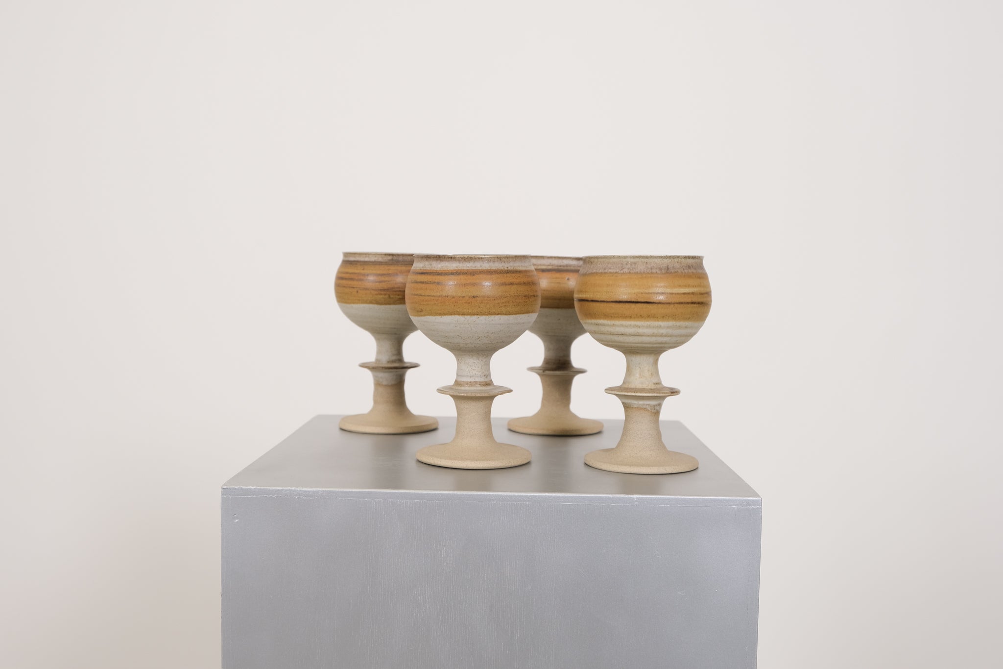 Ceramic wine glasses/mugs by Conwy Pottery