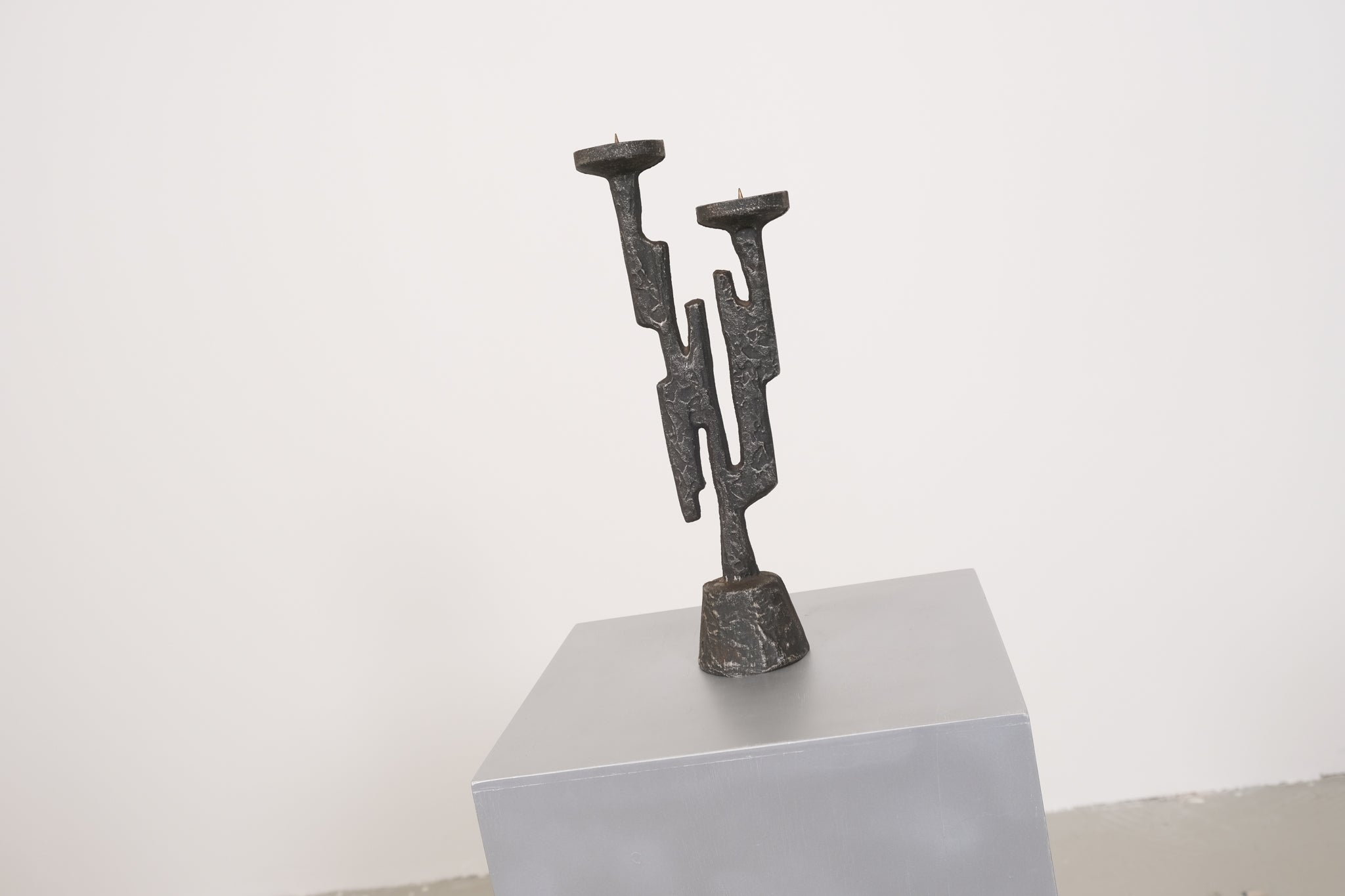 Brutalist candleholder by Horst Dalbeck