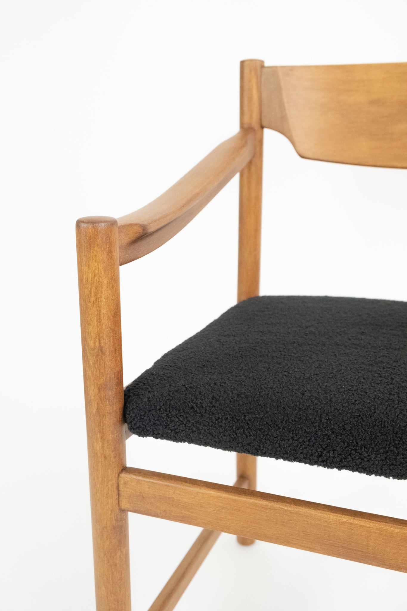 Vintage stoelen set met armleuning teddy