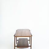 Vintage Teakhouten Salontafel met Omkeerbaar Blad