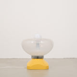Yellow Italian space age lamp