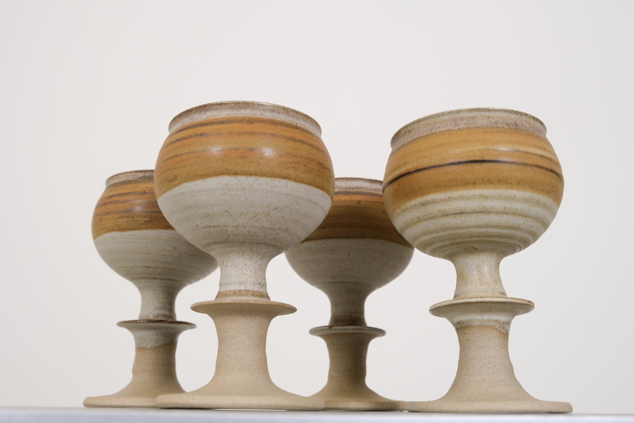 Ceramic wine glasses/mugs by Conwy Pottery