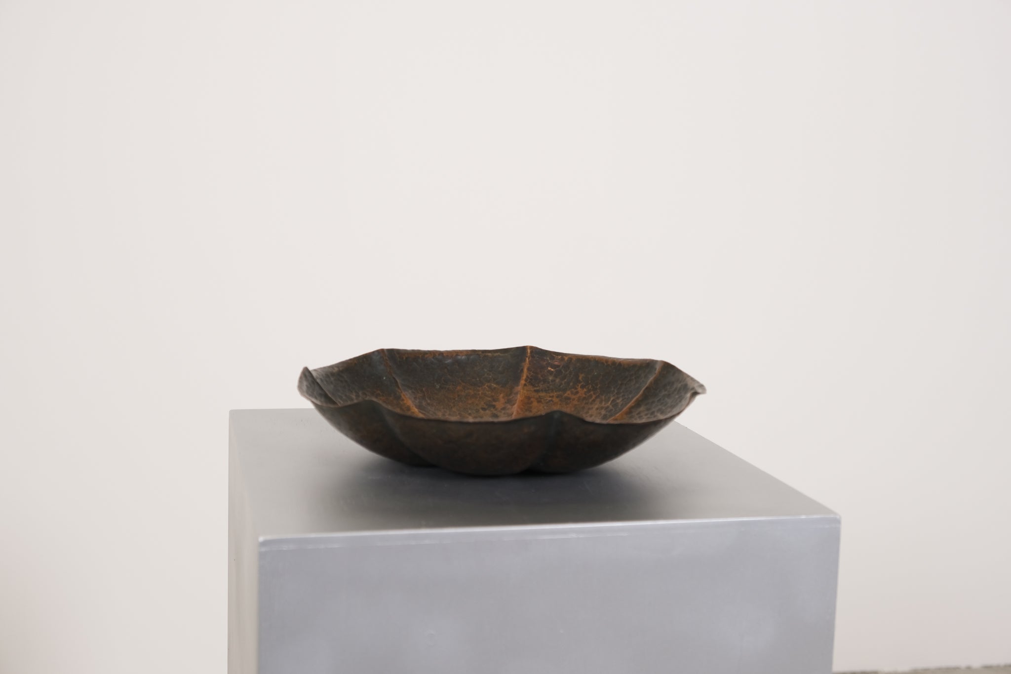 Copper brutalist bowl