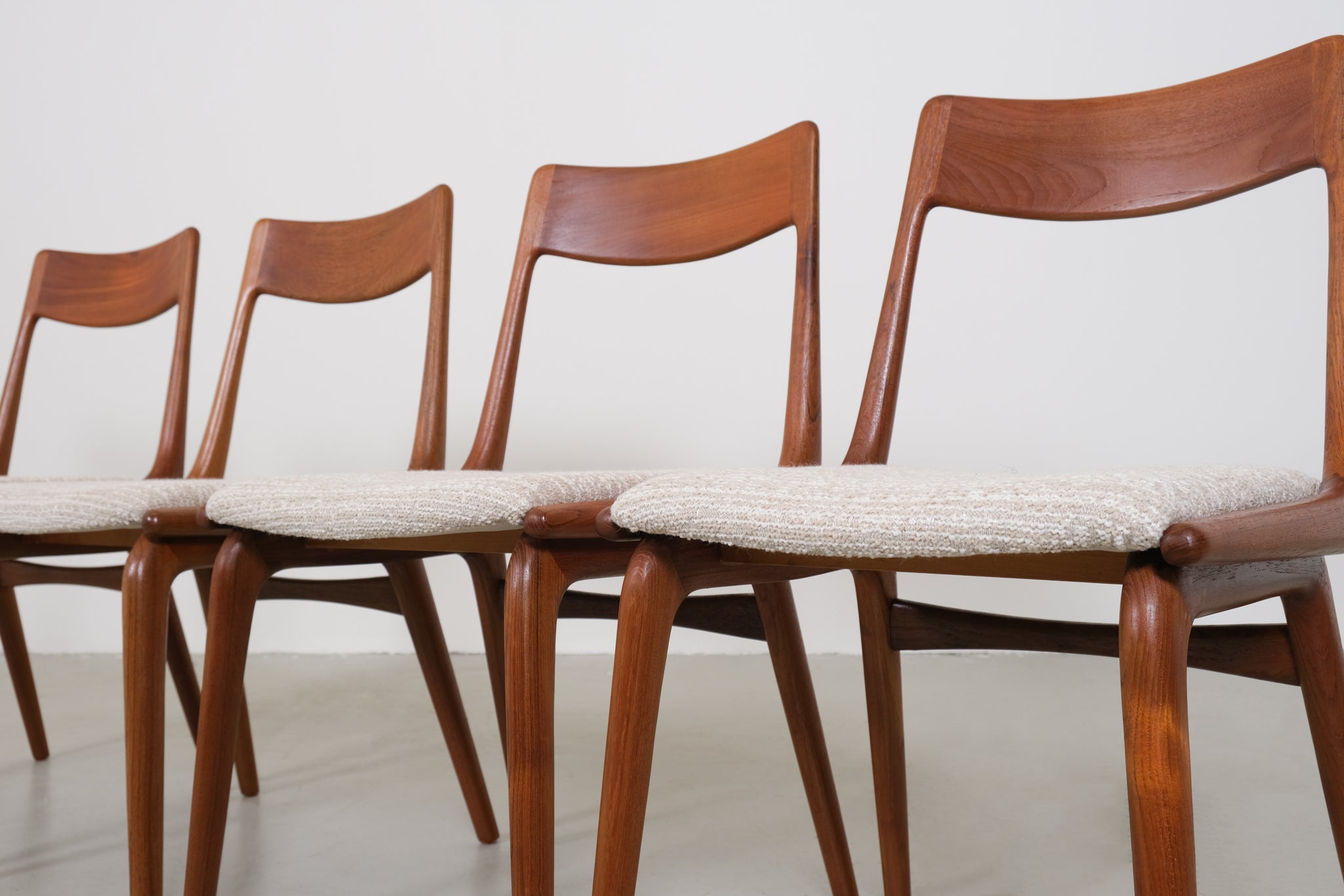 Set of Boomerang chairs by Alfred Christensen - set of 4