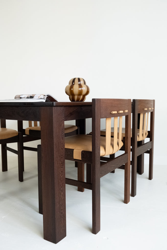 Vintage Retro Eetkamerset Wenge