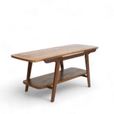 Vintage teak coffee table with reversible top