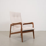 Vintage mid-century teak armchair