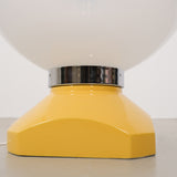 Yellow Italian space age lamp