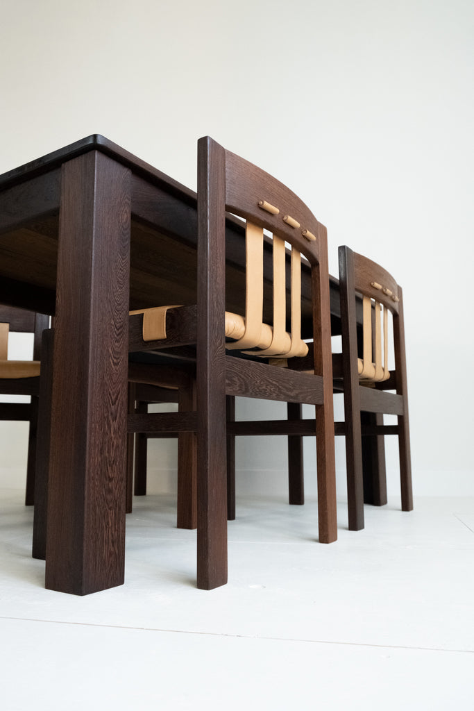 Vintage Retro Eetkamerset Wenge