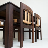 Vintage Retro Eetkamerset Wenge