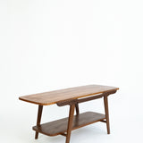 Vintage Teakhouten Salontafel met Omkeerbaar Blad