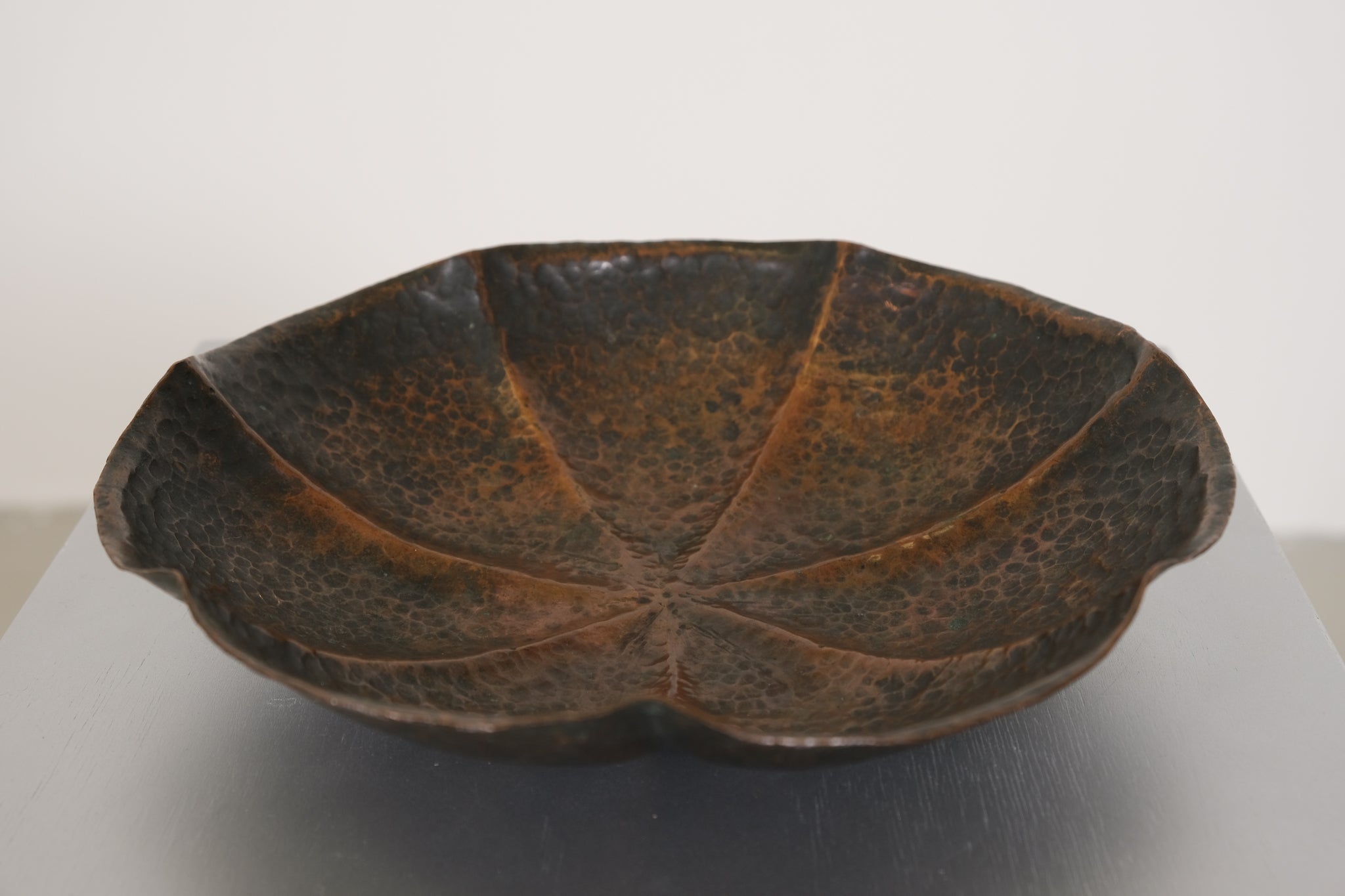 Copper brutalist bowl