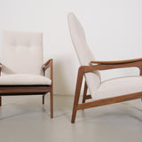 Vintage mid-century teak armchair