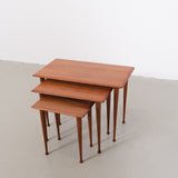 Set of vintage teak nesting tables