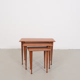 Set of vintage teak nesting tables