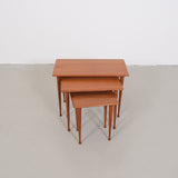Set of vintage teak nesting tables