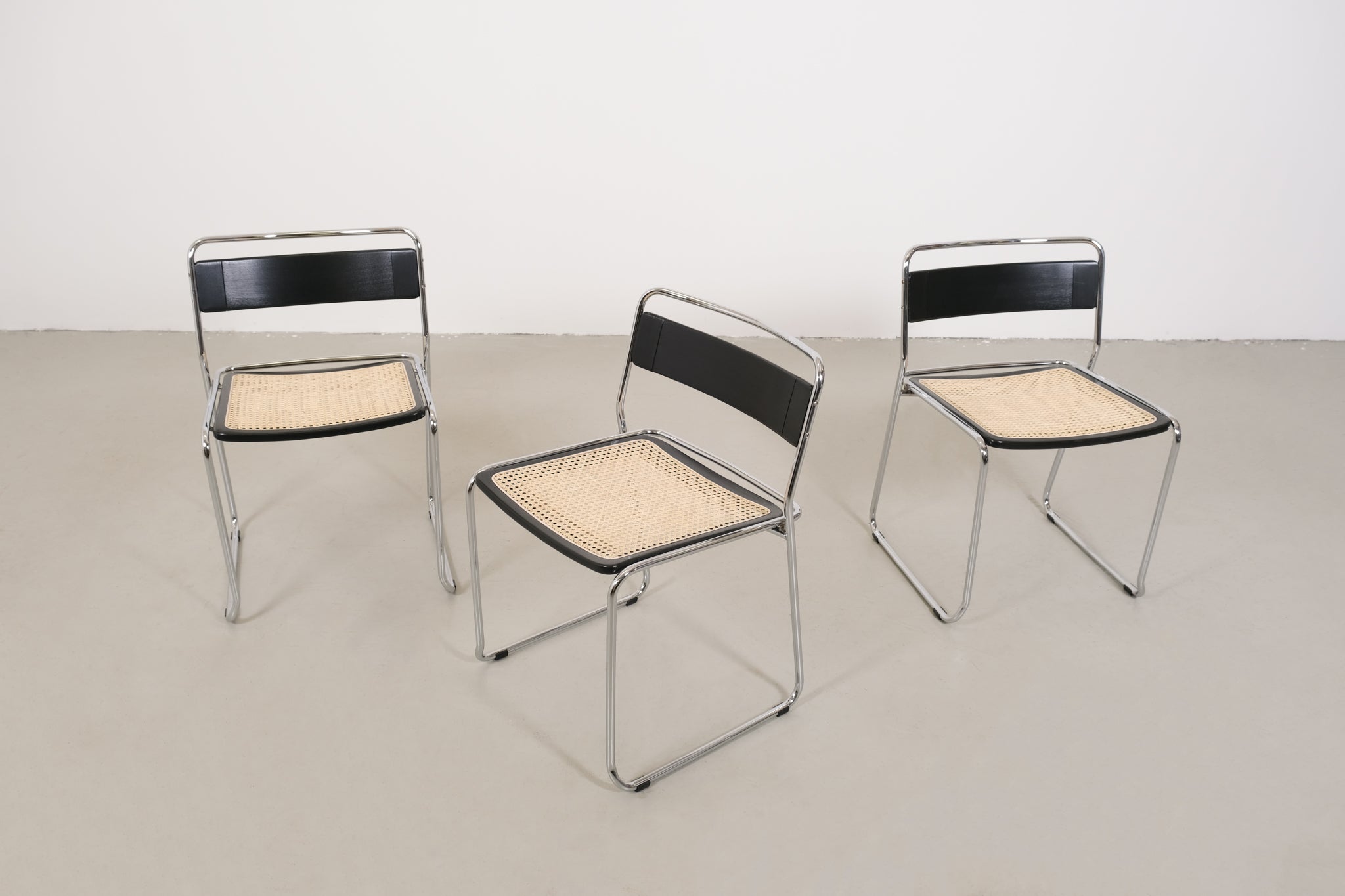 Webbing dining chairs Italian design - set of 5