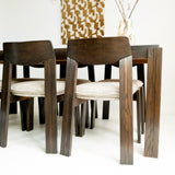 Brutalist Eetset 6 Stoelen