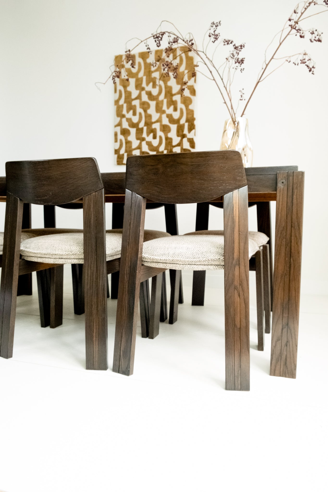 Brutalist Eetset 6 Stoelen