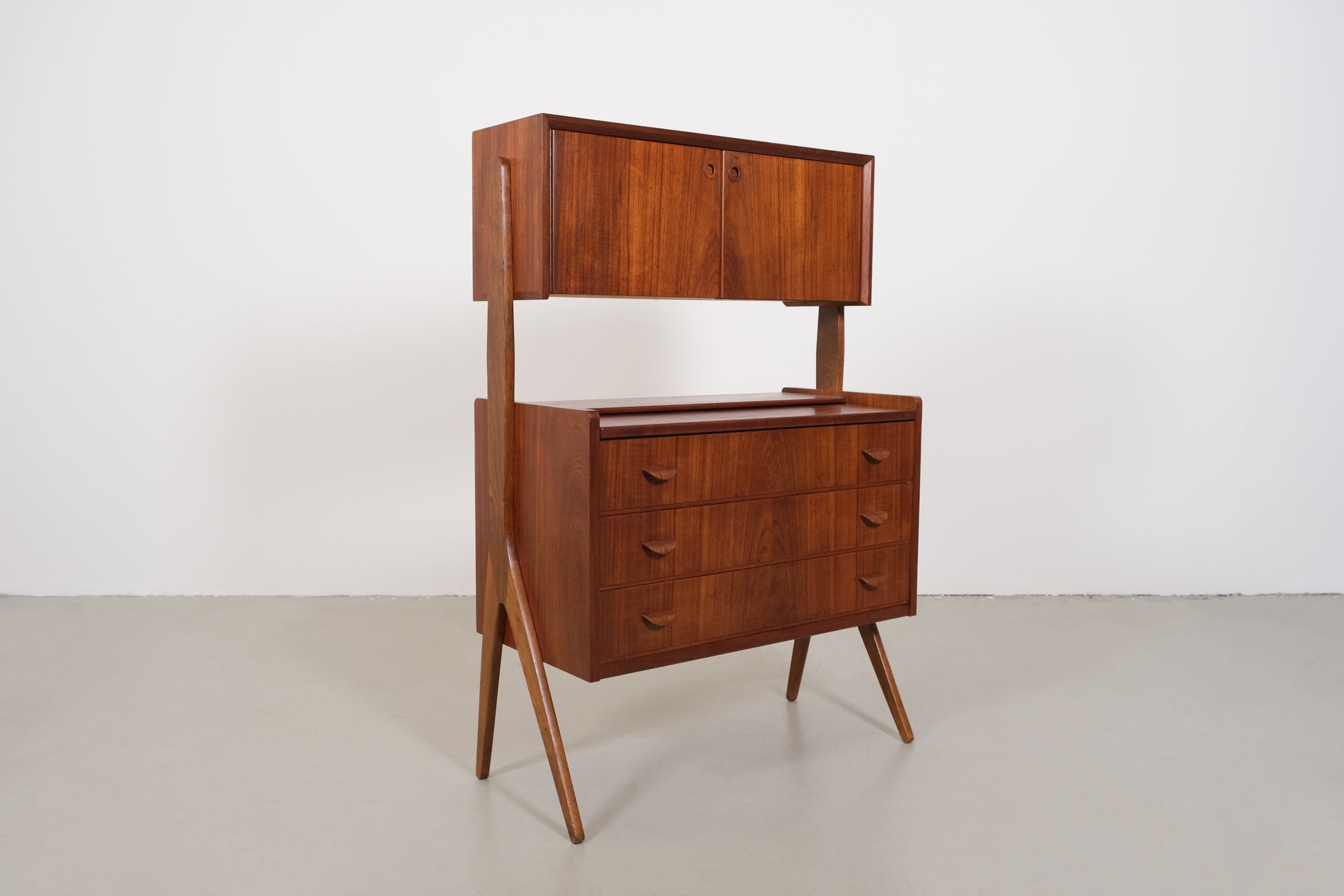 Danish teak secretary desk by FBD Møbler