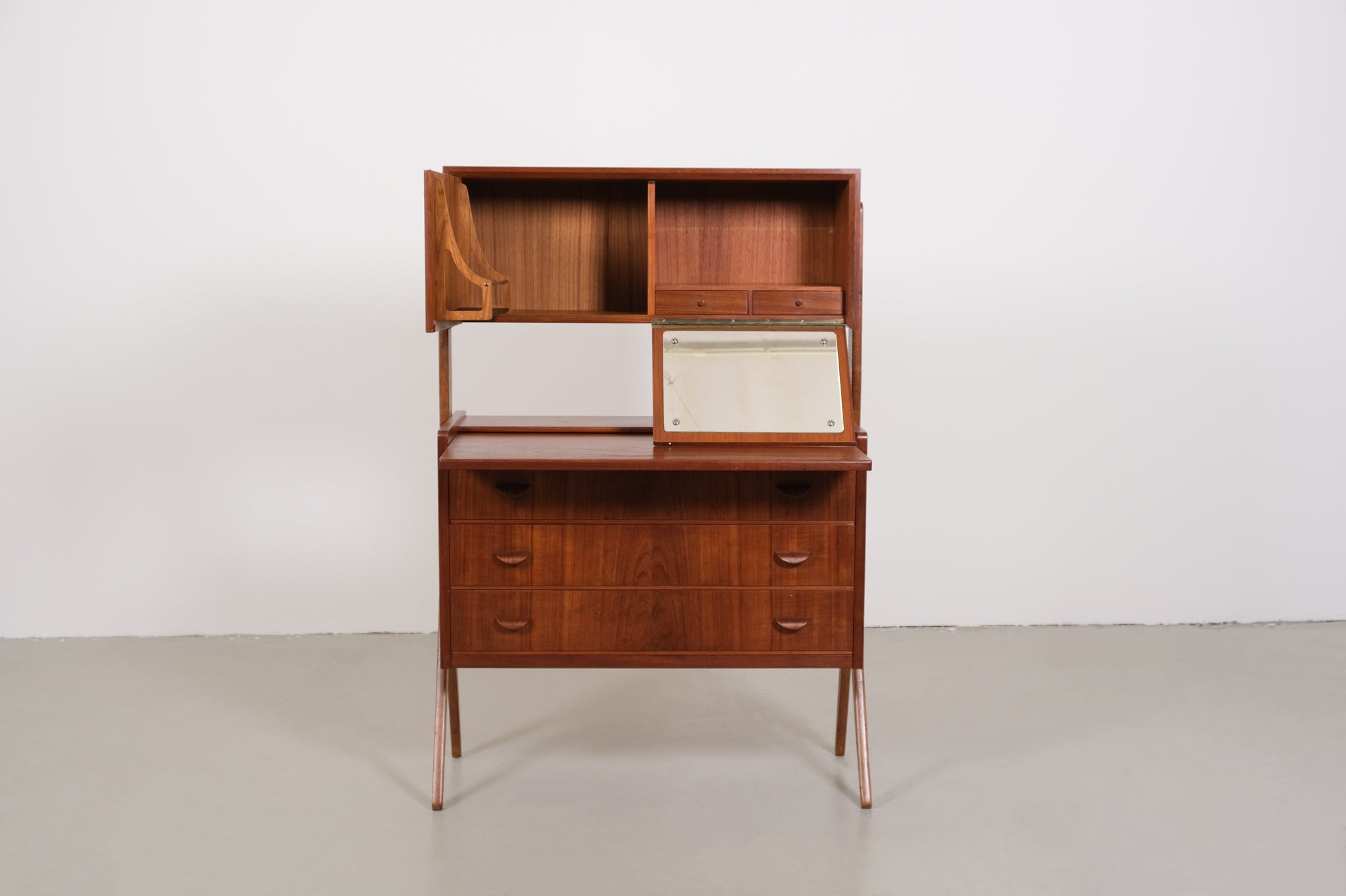 Danish teak secretary desk by FBD Møbler