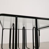 Black Tubular Glass Coffeetable, The Netherlands 1950s