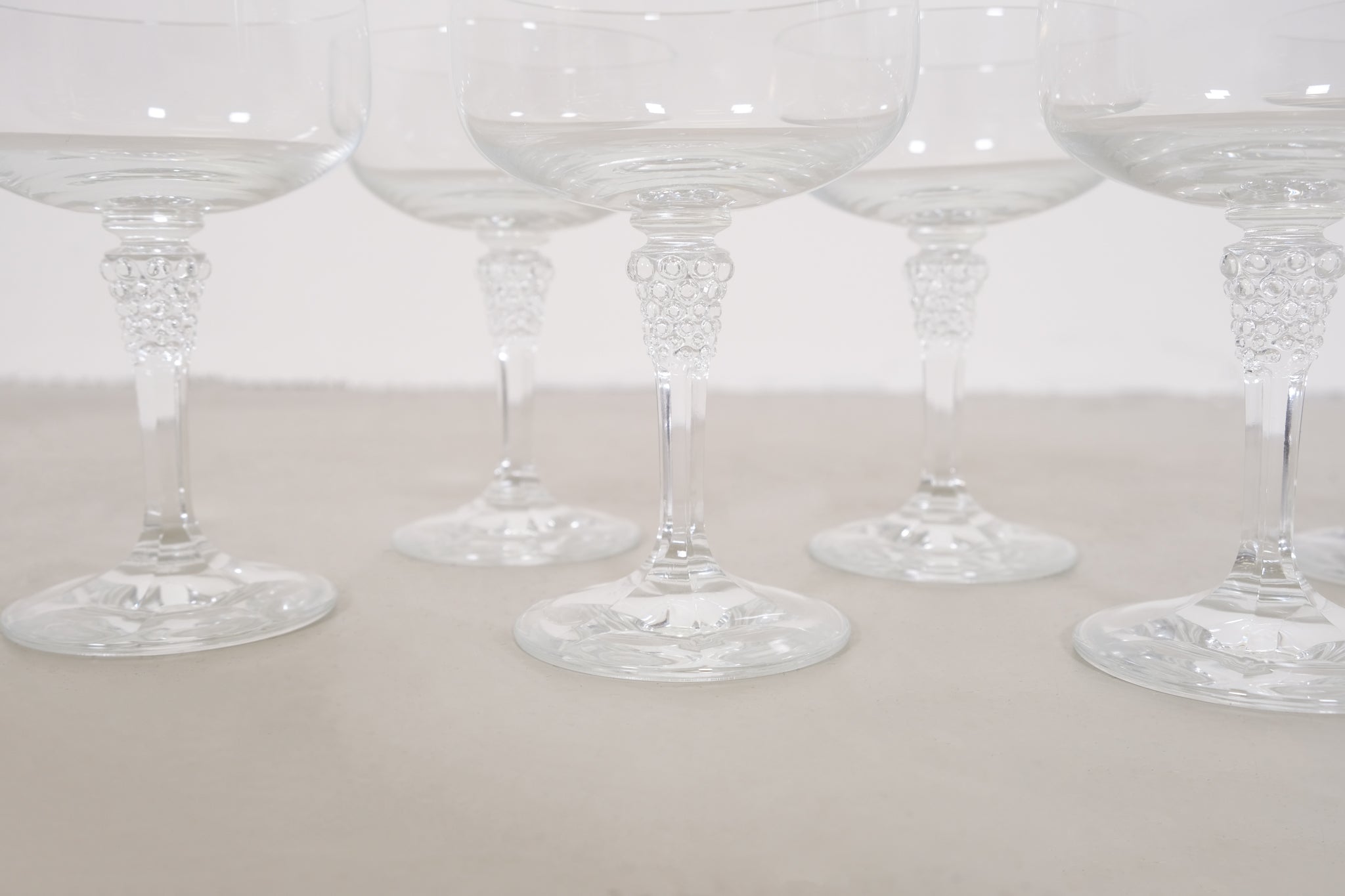 Vintage champagne glasses
