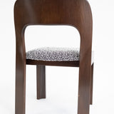 Brutalist eetset met 6 stoelen