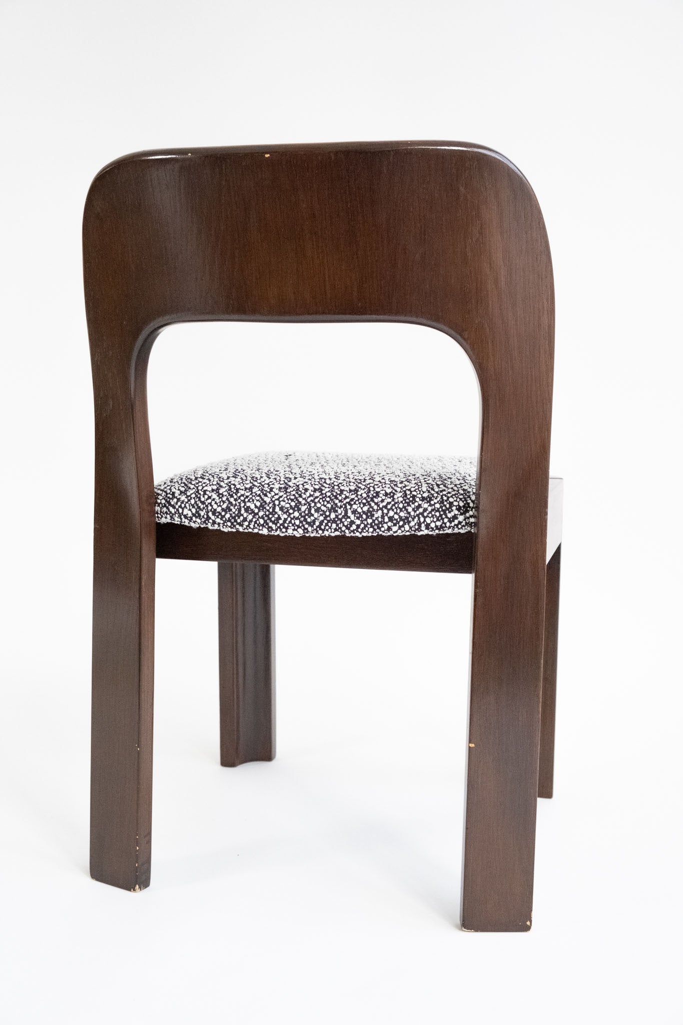 Brutalist eetset met 6 stoelen