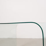 Glass waterfall table