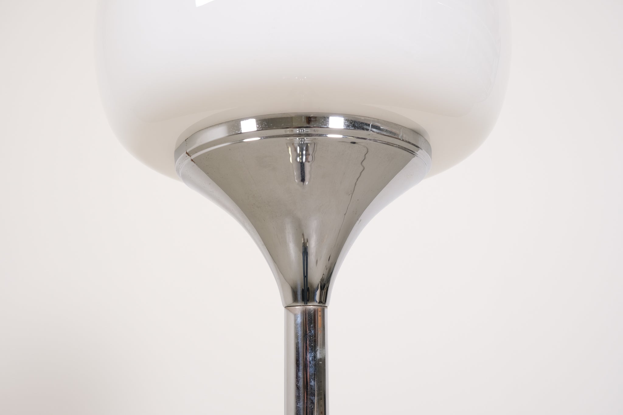 Italian Space Age Floor Lamp in Chrome
