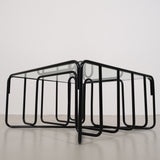 Black Tubular Glass Coffeetable, The Netherlands 1950s
