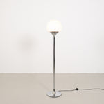Italian Space Age Floor Lamp in Chrome