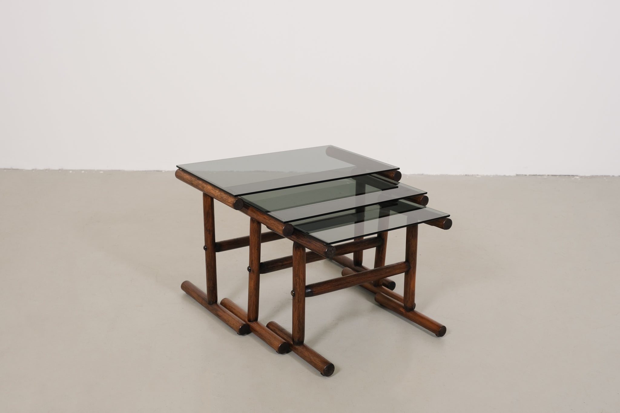 Manou nesting tables rotan