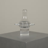 Small Modernist Glass Ufo Vase