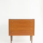 Teak Houten Ladekastje Anton Slotboom Lockwood