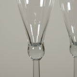 Set of 6 Modern Champagne Flutes
