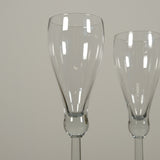 Set of 6 Modern Champagne Flutes