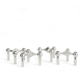 Vintage chrome candle holder by Werner Stoff & Hans Nagel