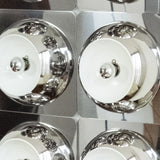 Italiaanse Plafonnière / Wandlamp van Goffred Reggiani Chroom