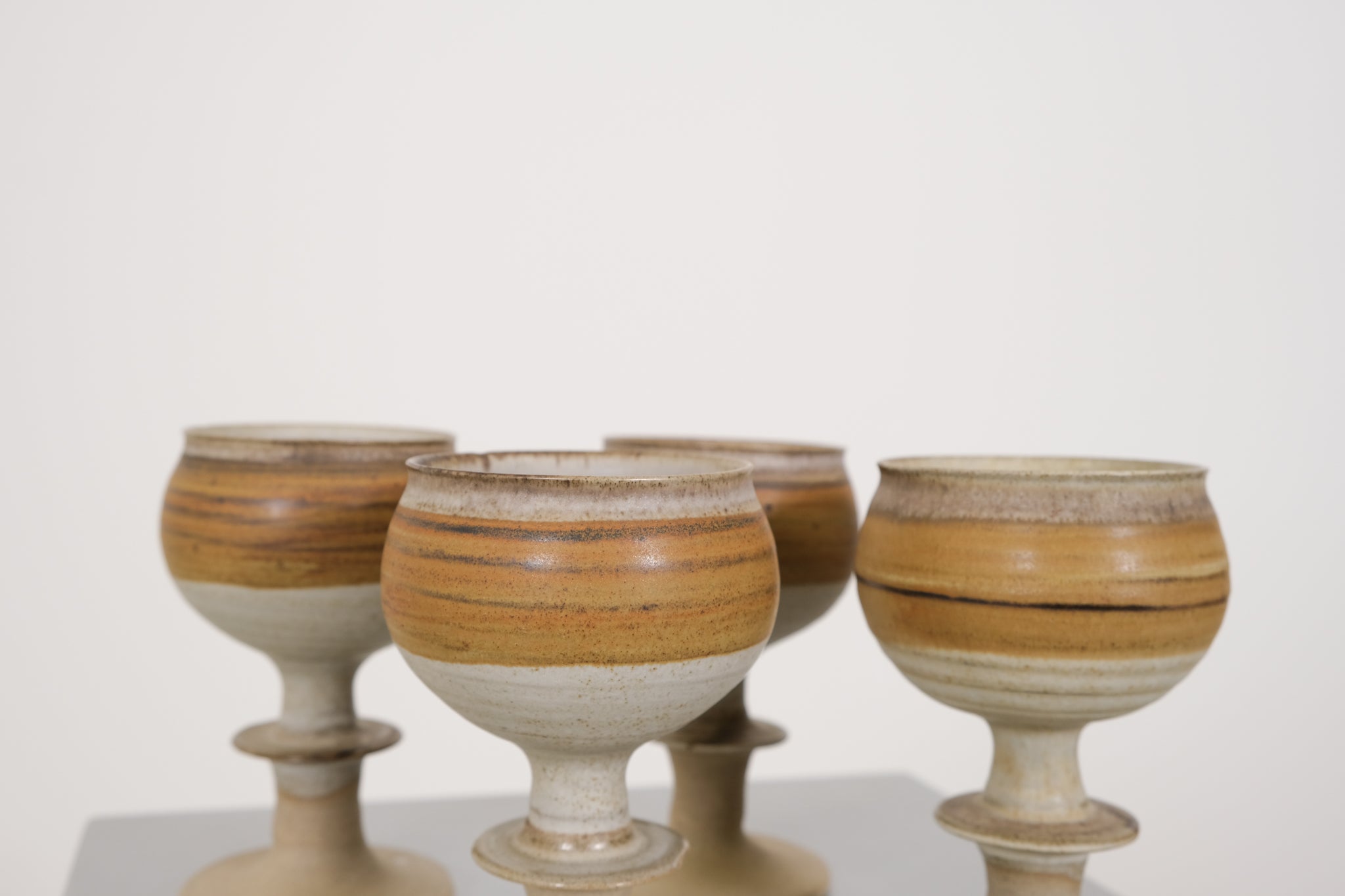 Ceramic wine glasses/mugs by Conwy Pottery