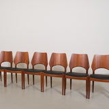 Arne Hovmand Olsen teak chairs - set of 6