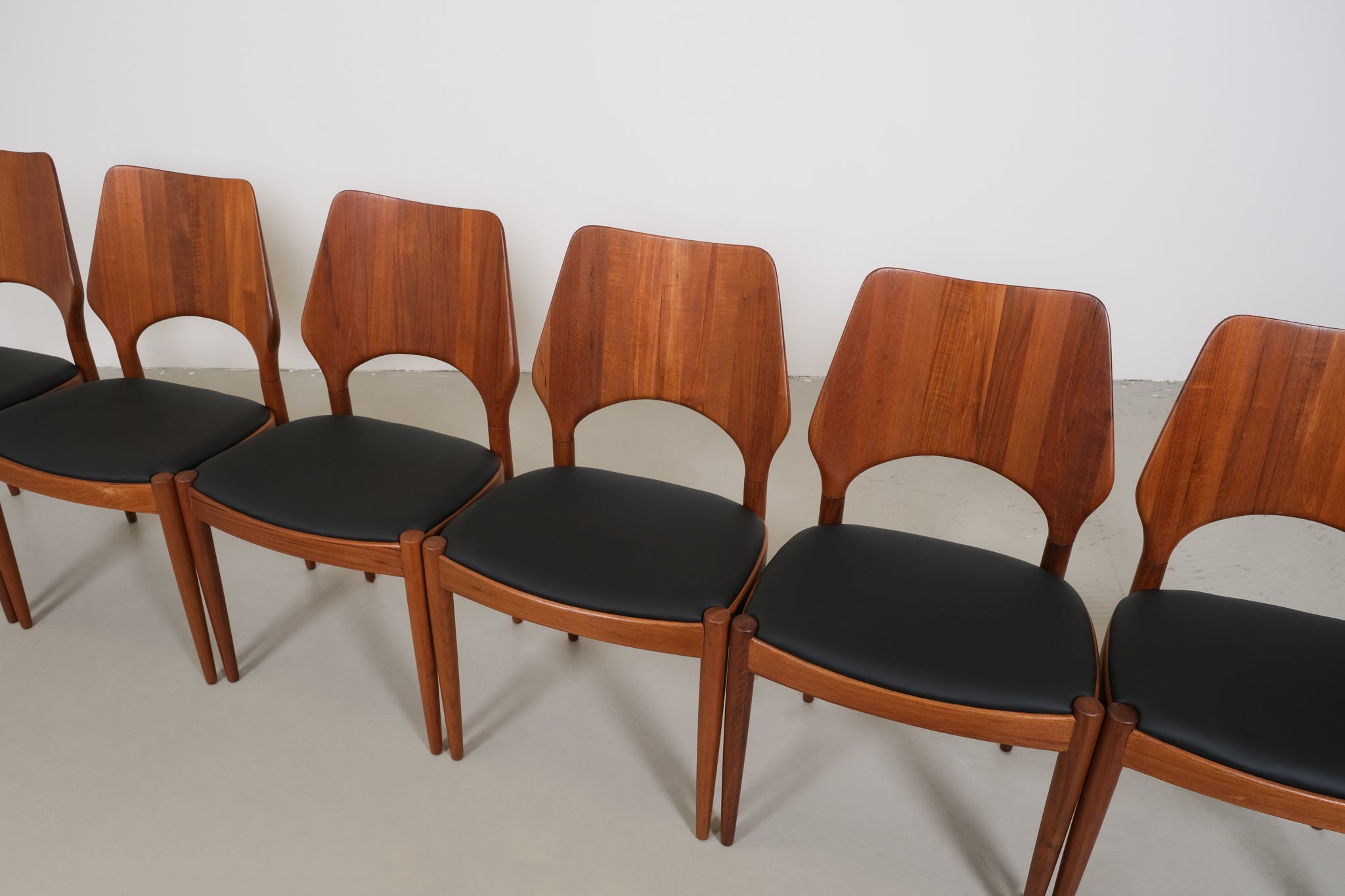 Arne Hovmand Olsen teak chairs - set of 6