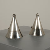 Vintage 1980s Memphis-Style Cone Candleholders