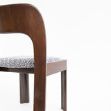 Brutalist eetset met 6 stoelen