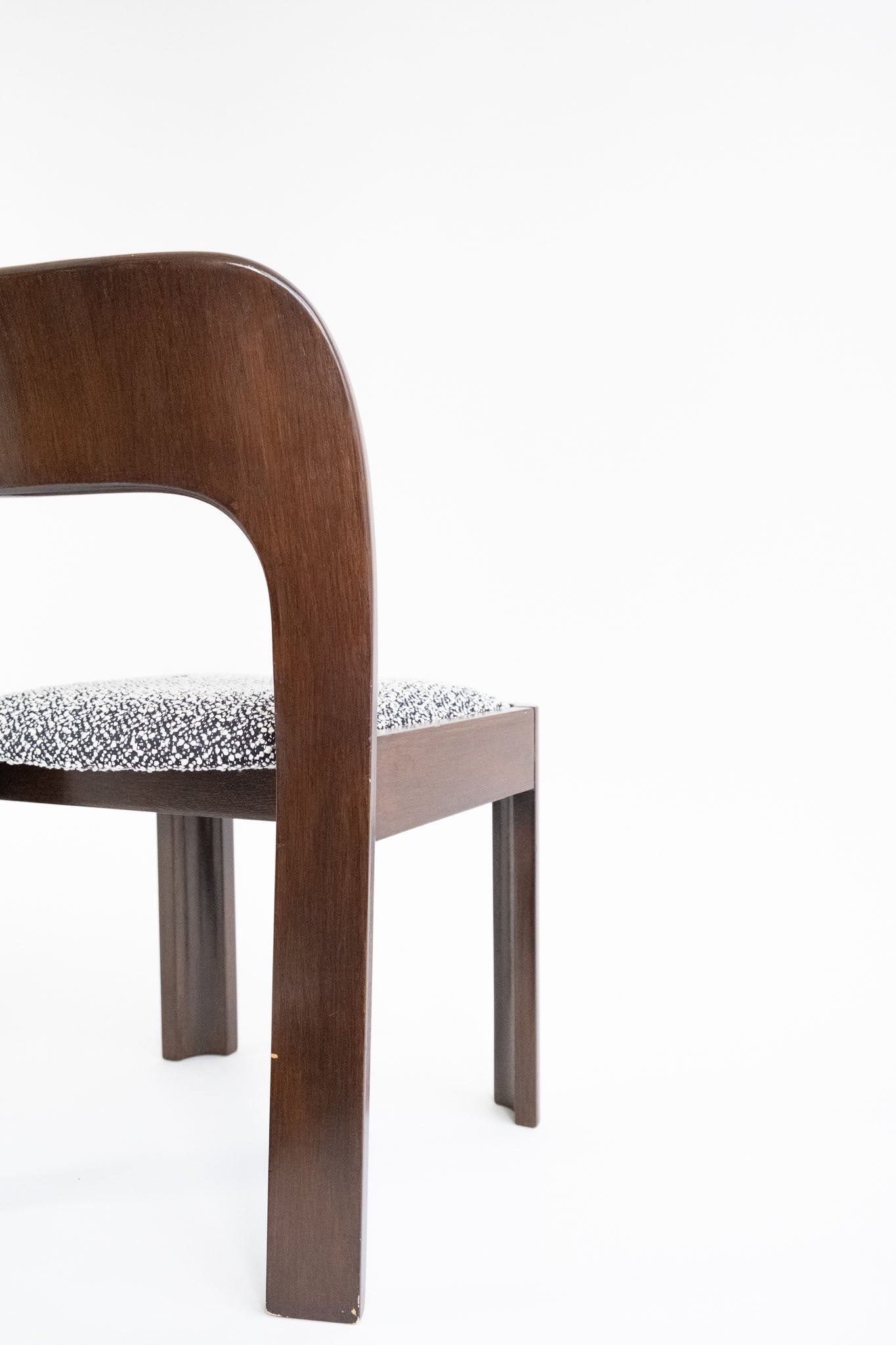 Brutalist eetset met 6 stoelen