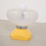 Yellow Italian space age lamp