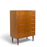 Vintage Danish teak chest of drawers
