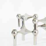 Vintage Chromen Kandelaar Werner Stoff & Hans Nagel