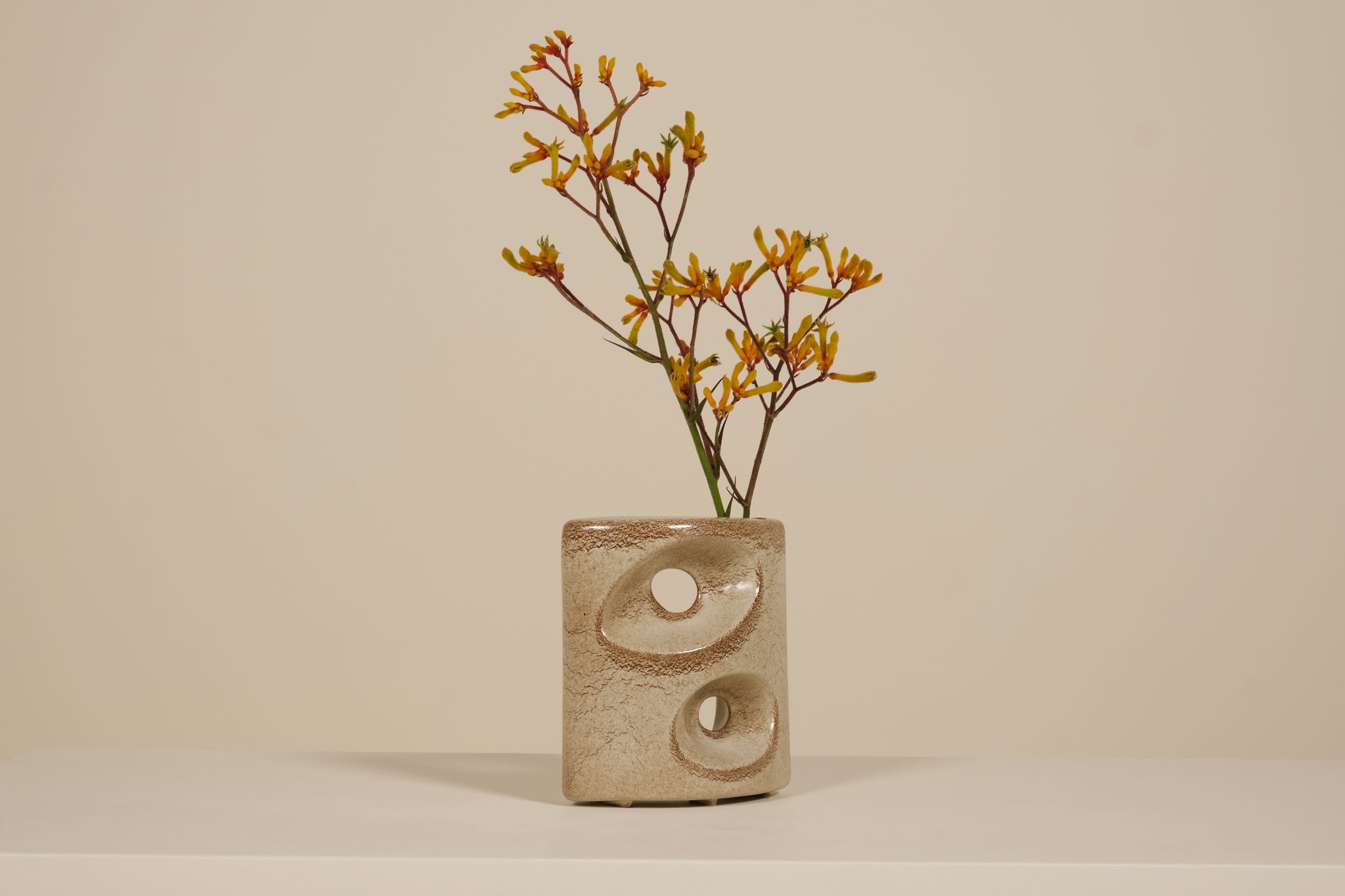 Vase with earthy tones